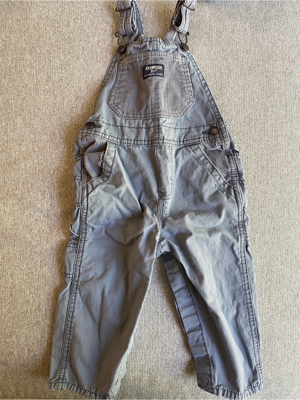 OshKosh B'gosh Gray Kids' Corduroy Overalls